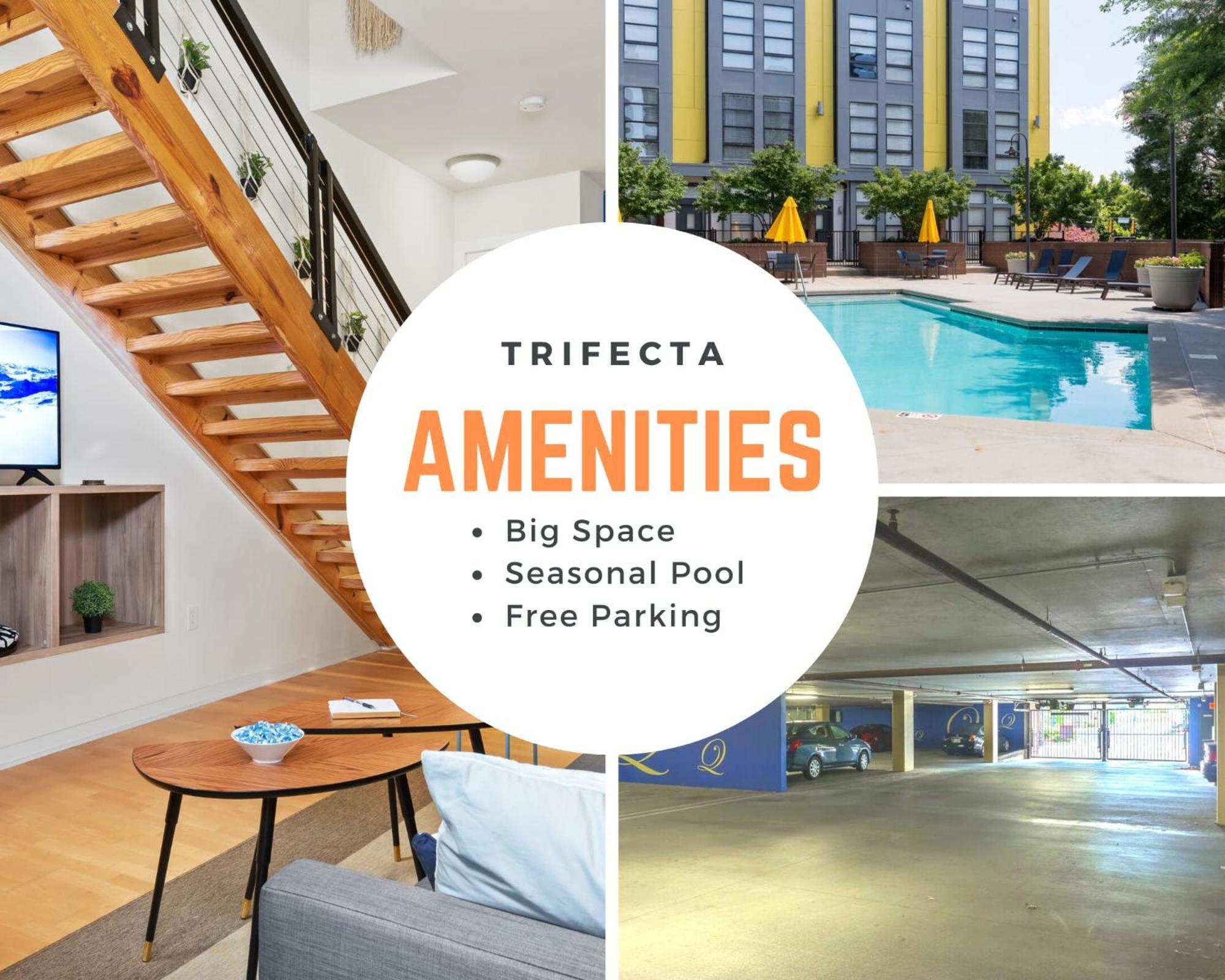 Апартаменты Trifecta Ace Location Pool & Gym Superhost Шарлотт Экстерьер фото